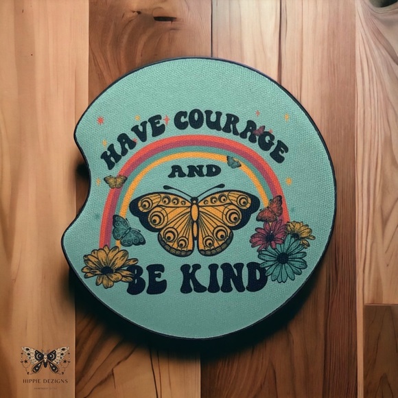 Have Courage 🦋 Car Coasters | Car Accessories - Picture 1 of 12
